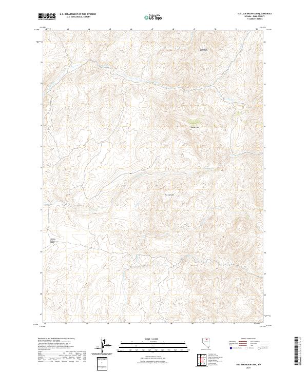 Toe Jam Mountain 2021 topographic map thumbnail