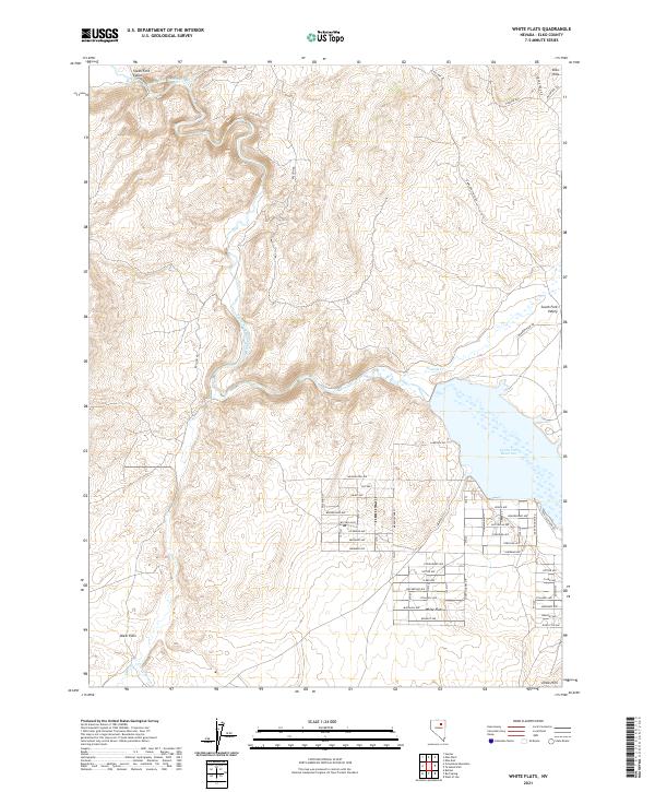 White Flats 2021 topographic map thumbnail