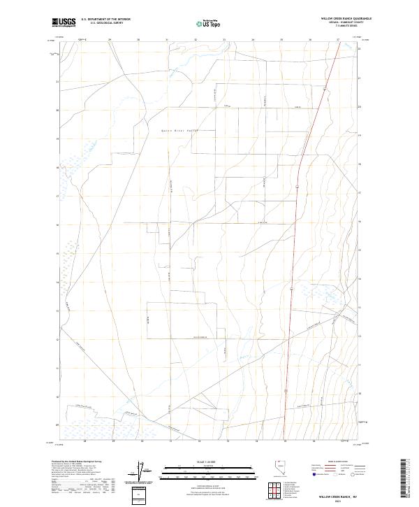 Willow Creek Ranch topographic map thumbnail