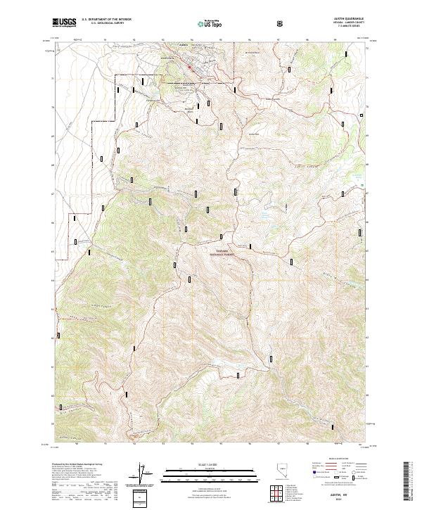 Austin topographic map thumbnail
