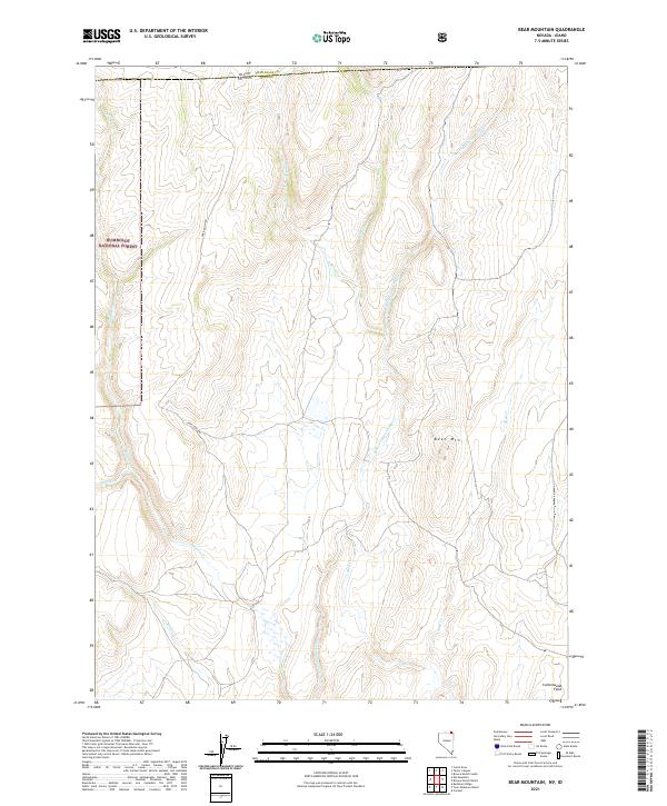 Bear Mountain topographic map thumbnail