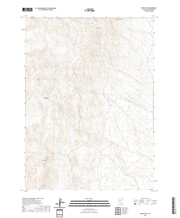Devils Pass topographic map thumbnail
