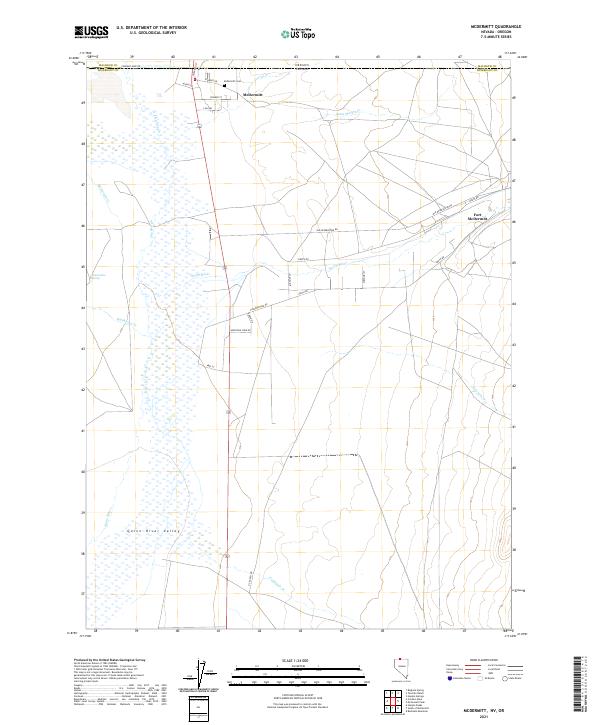 McDermitt 2021 topographic map thumbnail