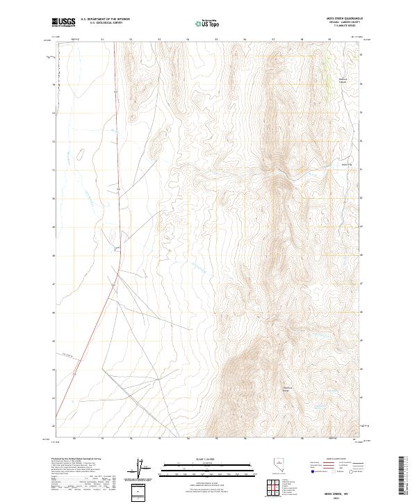 Moss Creek 2021 topographic map thumbnail