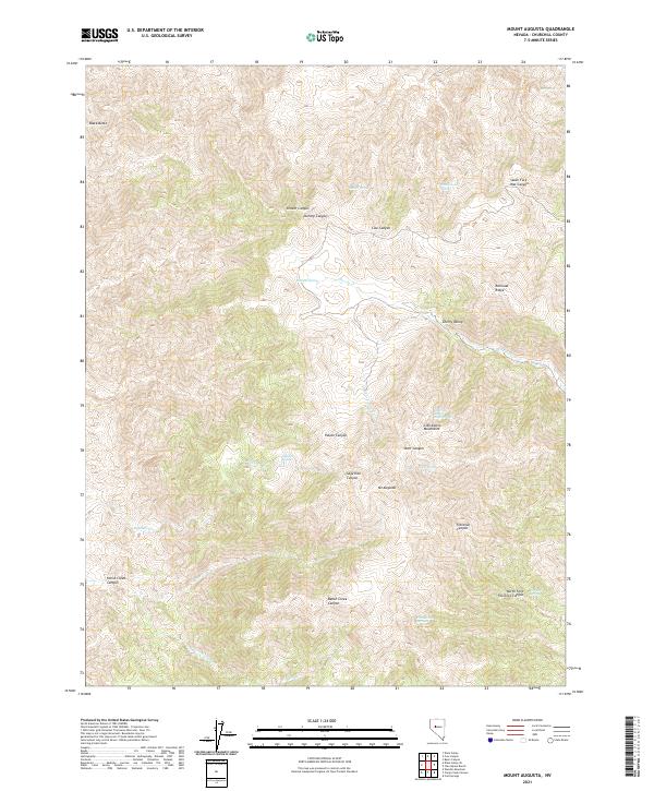 Mount Augusta topographic map thumbnail