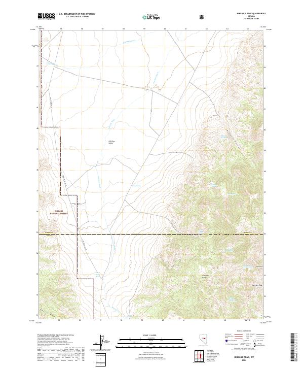 Ninemile Peak 2021 topographic map thumbnail