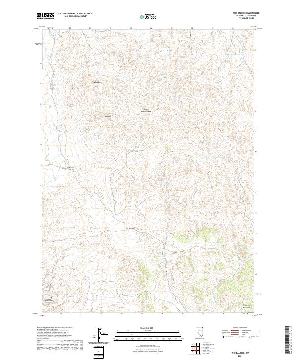 The Baldies 2021 topographic map thumbnail