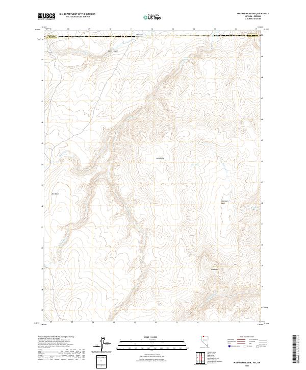 Washburn Basin 2021 topographic map thumbnail