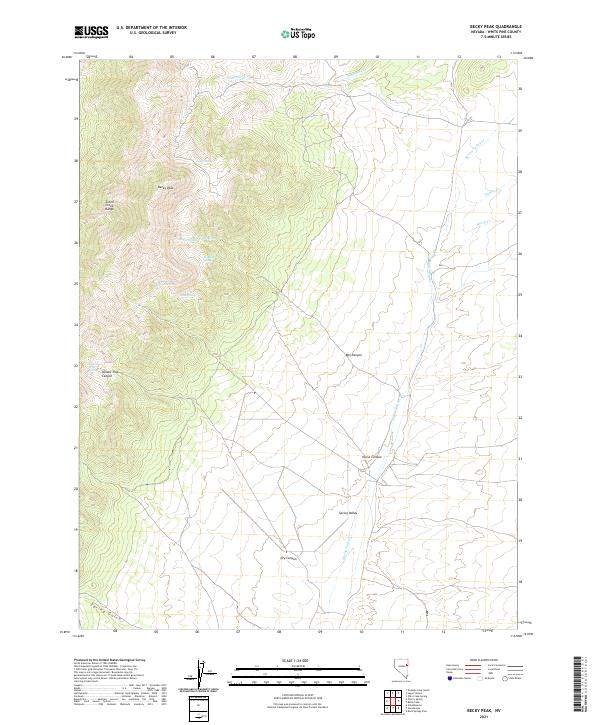 Becky Peak topographic map thumbnail