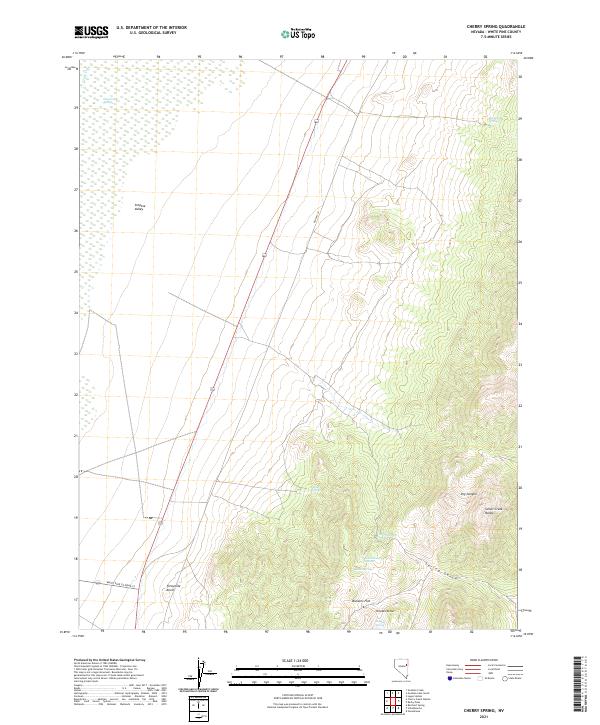 Cherry Spring topographic map thumbnail