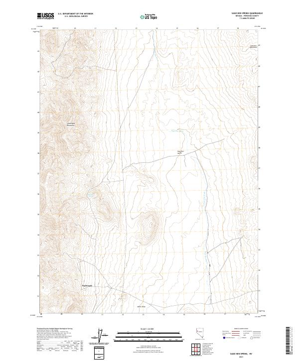 Sage Hen Spring topographic map thumbnail