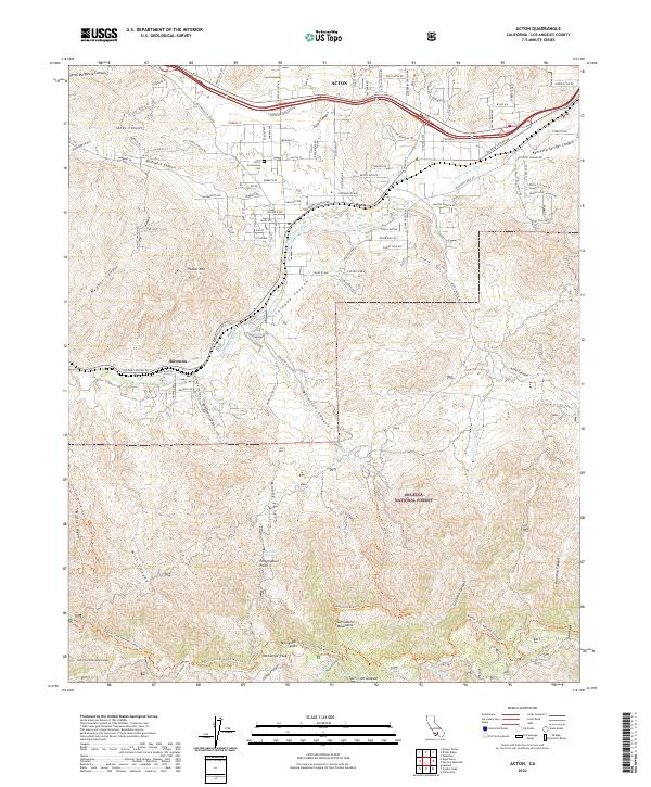 Acton topographic map thumbnail
