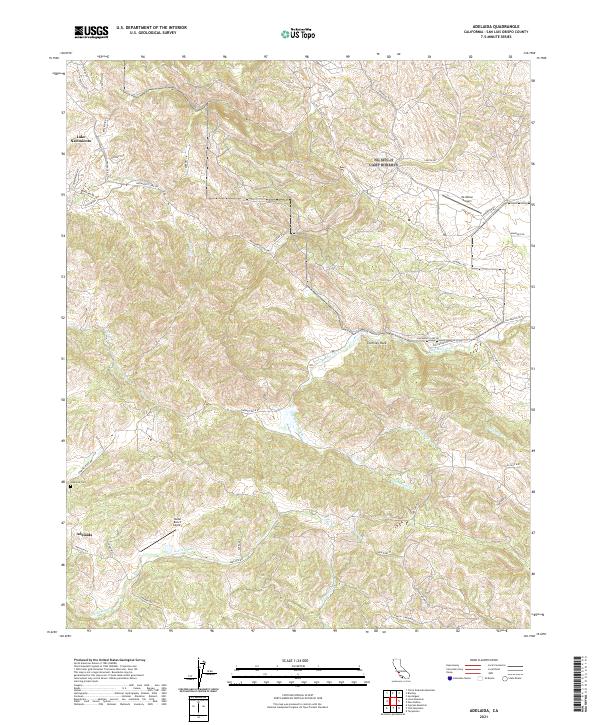 Adelaida topographic map thumbnail