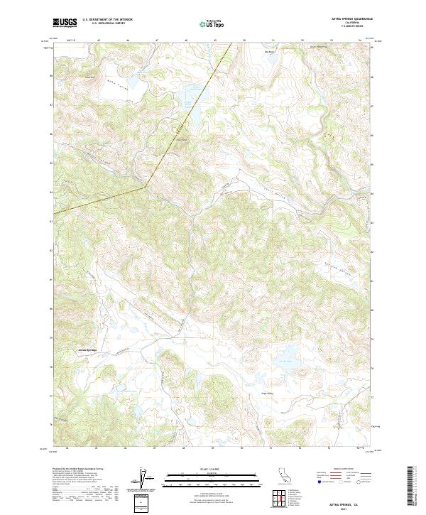 Aetna Springs topographic map thumbnail