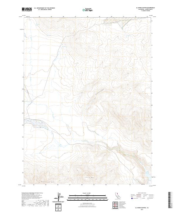 Al Shinn Canyon topographic map thumbnail