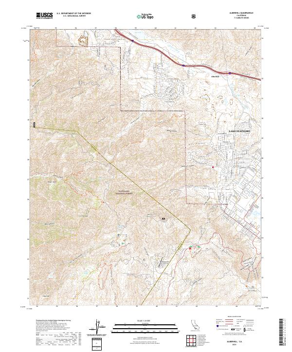 Alberhill topographic map thumbnail