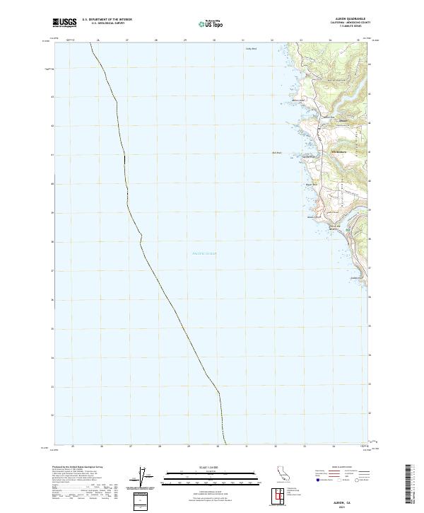 Albion topographic map thumbnail
