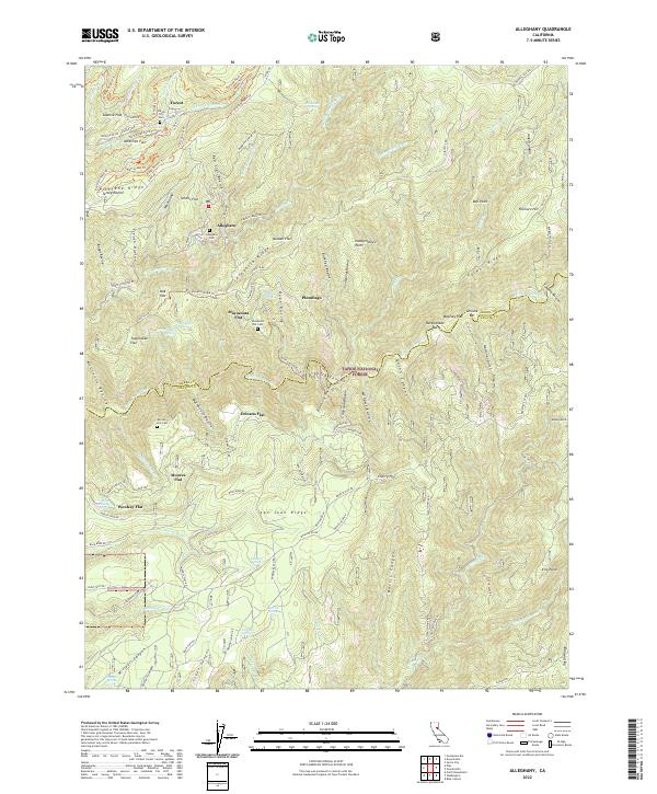 Alleghany topographic map thumbnail