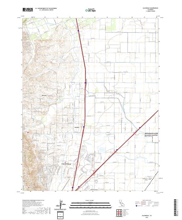 Allendale topographic map thumbnail
