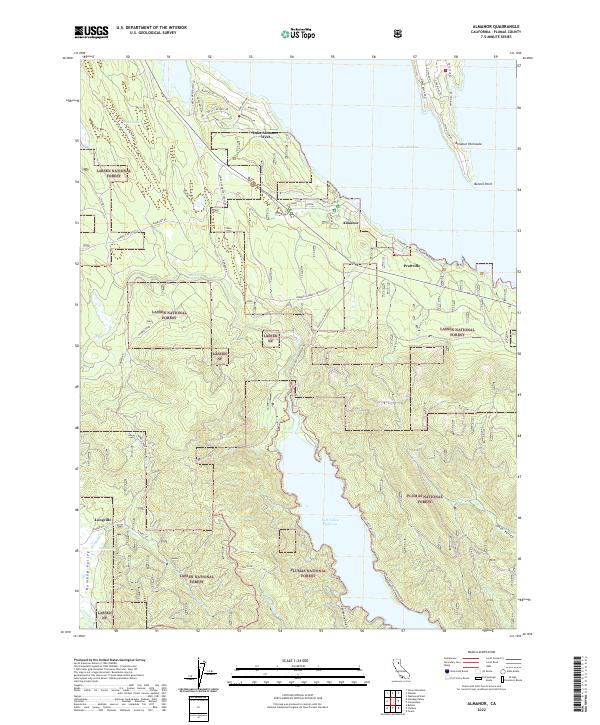 Almanor topographic map thumbnail