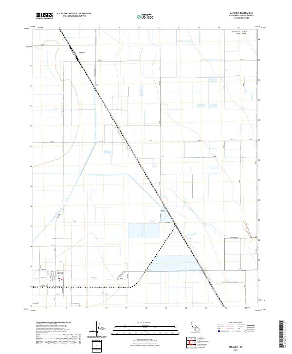 Alpaugh topographic map thumbnail