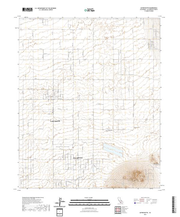 Alpine Butte topographic map thumbnail
