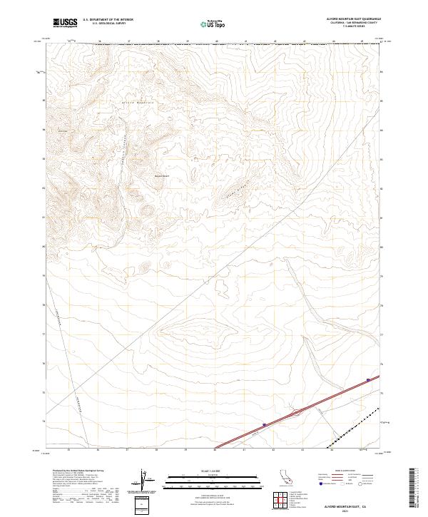 Alvord Mountain East topographic map thumbnail