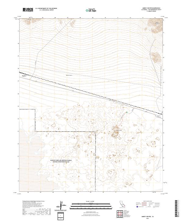 Amboy Crater topographic map thumbnail