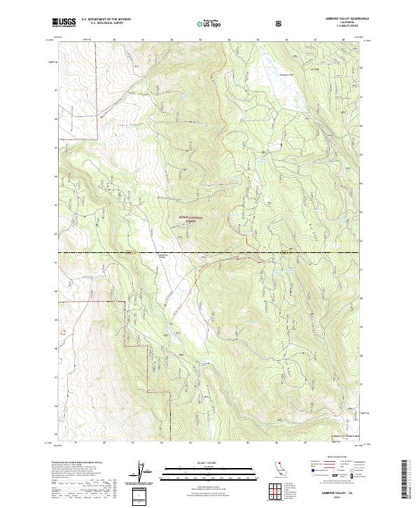 Ambrose Valley topographic map thumbnail