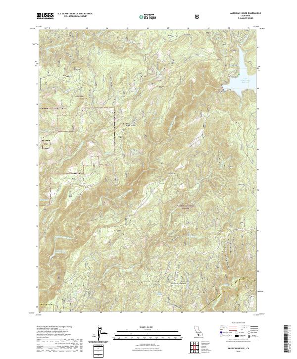 American House topographic map thumbnail