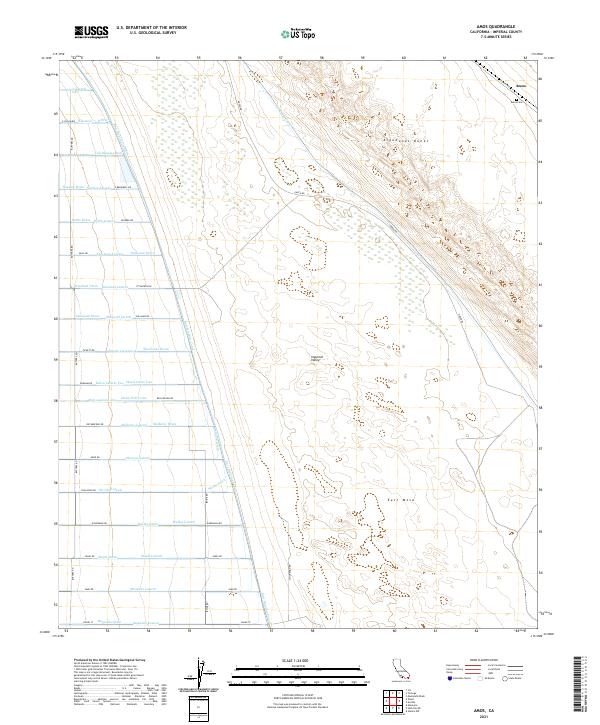 Amos topographic map thumbnail