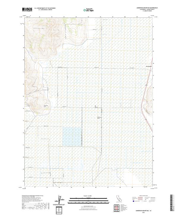 Anderson Mountain topographic map thumbnail