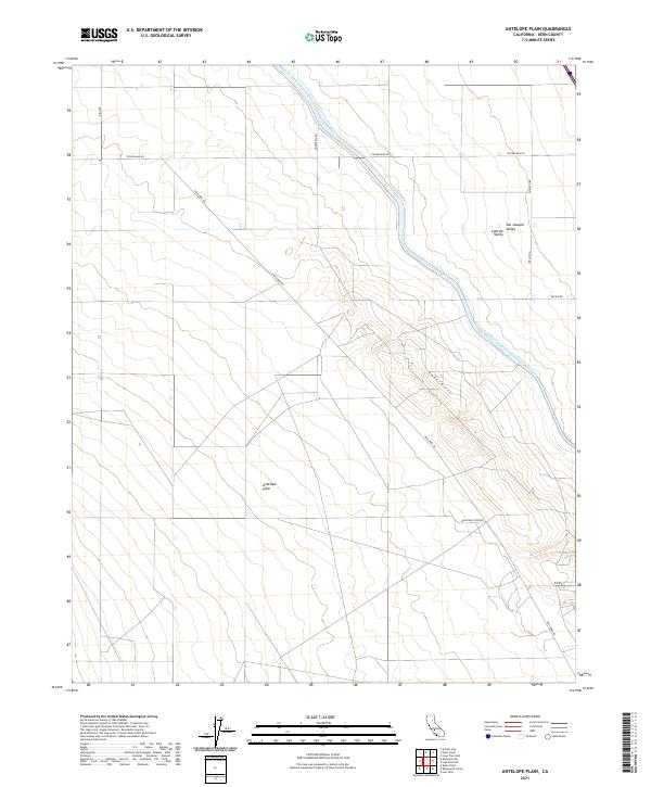 Antelope Plain topographic map thumbnail