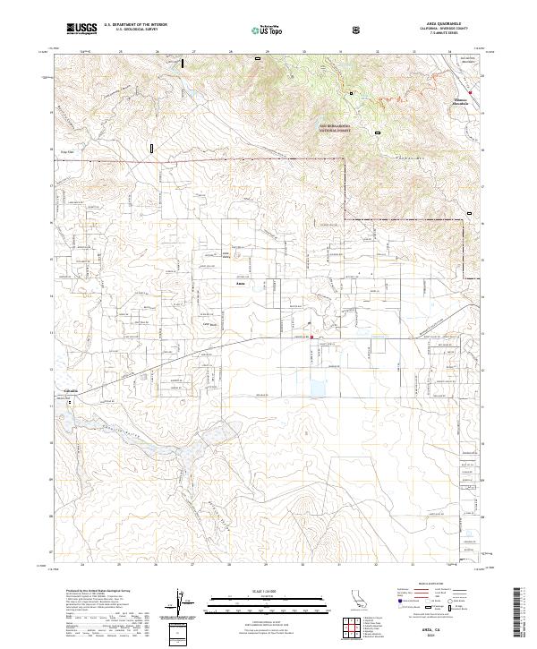 Anza topographic map thumbnail
