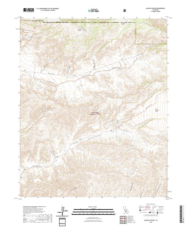 Apache Canyon topographic map thumbnail