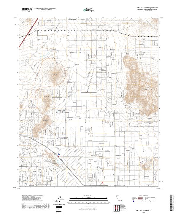 Apple Valley North topographic map thumbnail