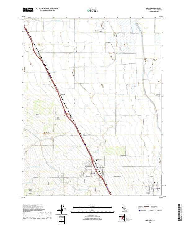 Arbuckle topographic map thumbnail