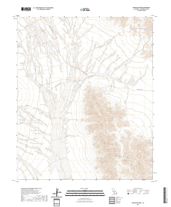 Arlington Mine topographic map thumbnail