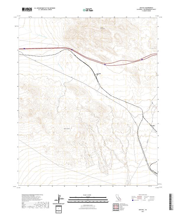 Ash Hill topographic map thumbnail