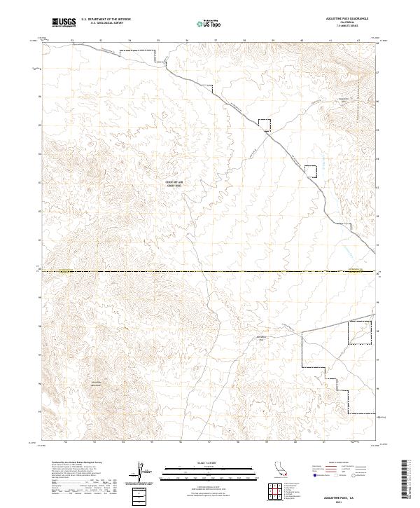 Augustine Pass topographic map thumbnail