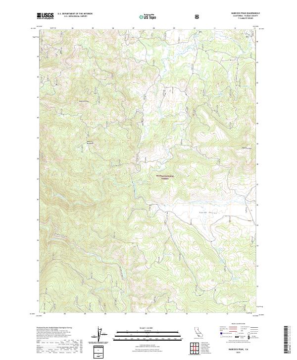 Babcock Peak 2021 topographic map thumbnail