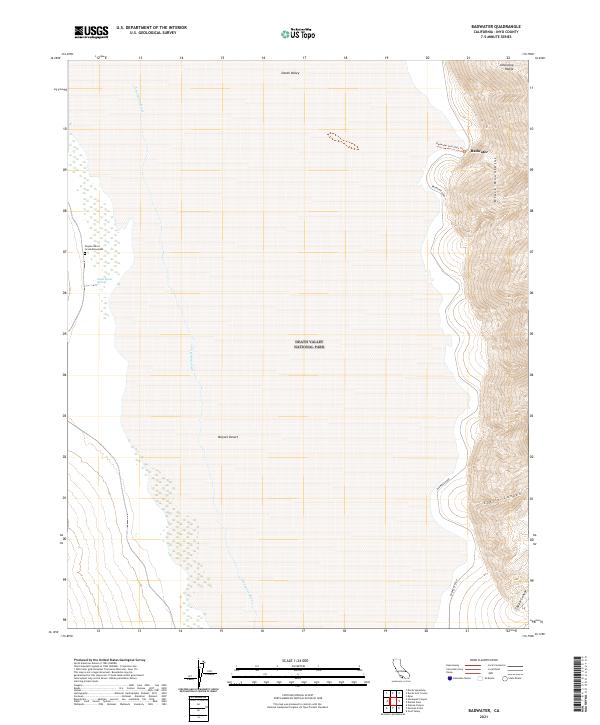 Badwater topographic map thumbnail
