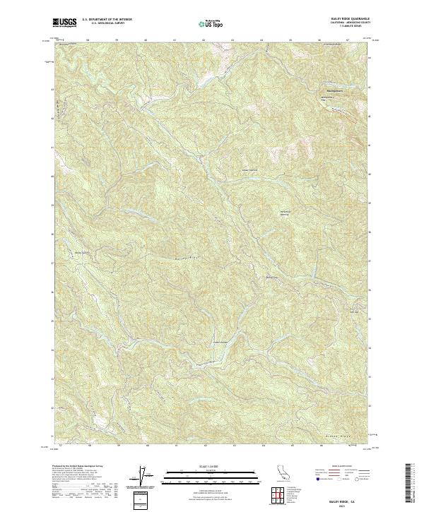 Bailey Ridge 2021 topographic map thumbnail