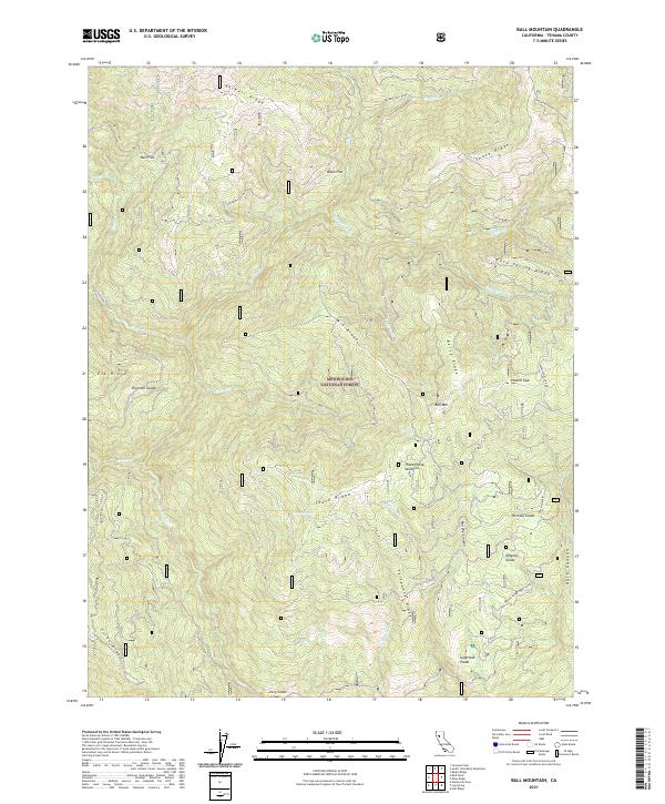 Ball Mountain topographic map thumbnail