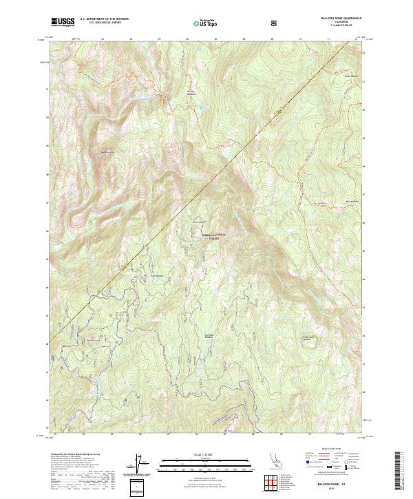 Balloon Dome topographic map thumbnail
