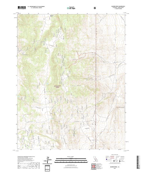 Banner Ridge topographic map thumbnail