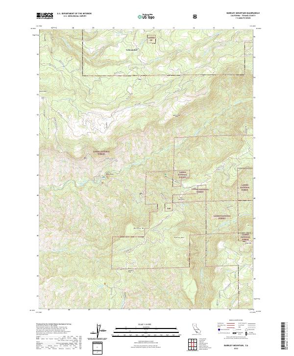 Barkley Mountain topographic map thumbnail