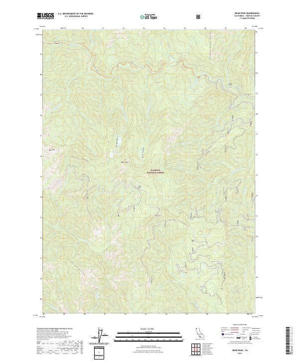 Bear Peak topographic map thumbnail
