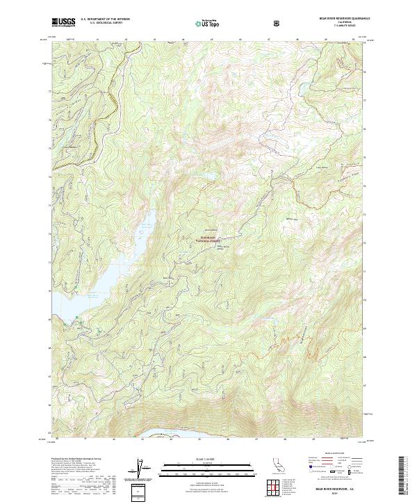 Bear River Reservoir topographic map thumbnail
