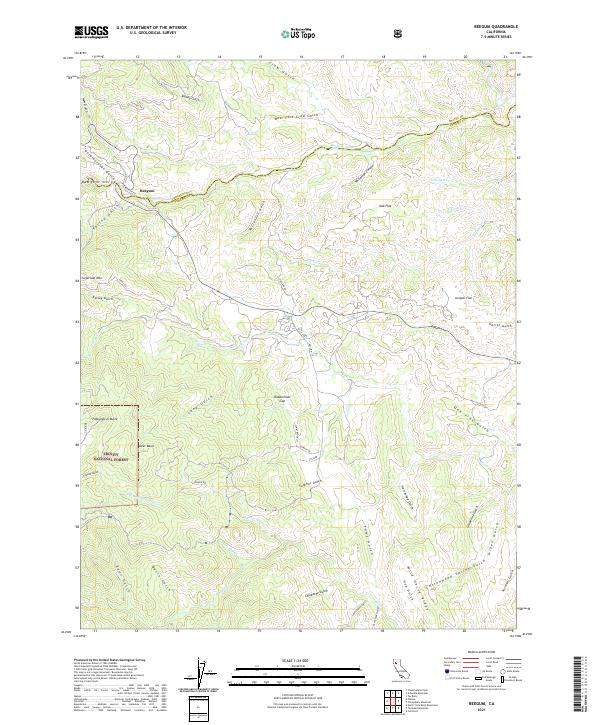 Beegum 2021 topographic map thumbnail